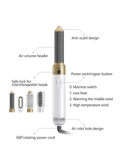 General 5-in-1 multi-function curling iron, high-speed brushless hot air curling iron, automatic curling iron straight curling iron for blow drying, styling, straightening, styling and fluffing  - Image 3