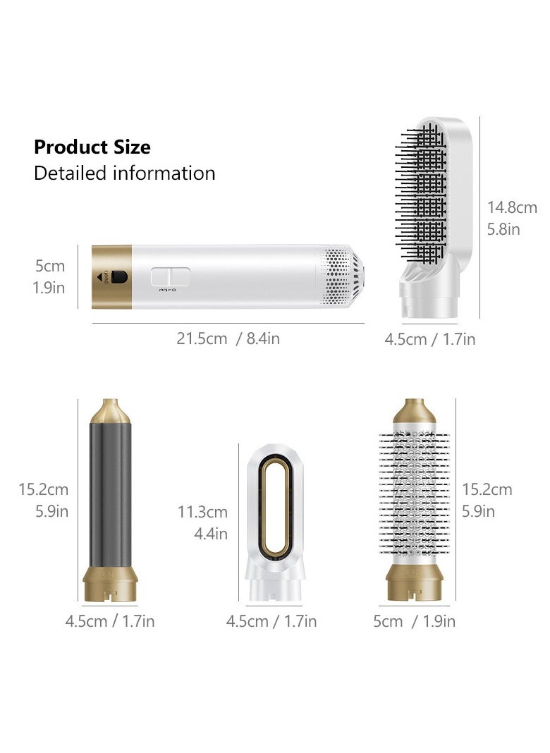 General - 5-in-1 multi-function curling iron, high-speed brushless hot air curling iron, automatic curling iron straight curling iron for blow drying, styling, straightening, styling and fluffing - Image 1