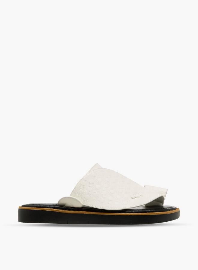 Al Waha Men Textured Arabic Sandals - Image 3