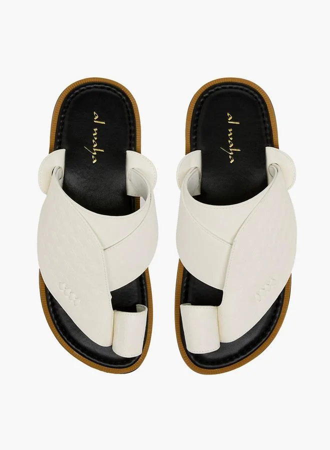 Al Waha Men Textured Arabic Sandals