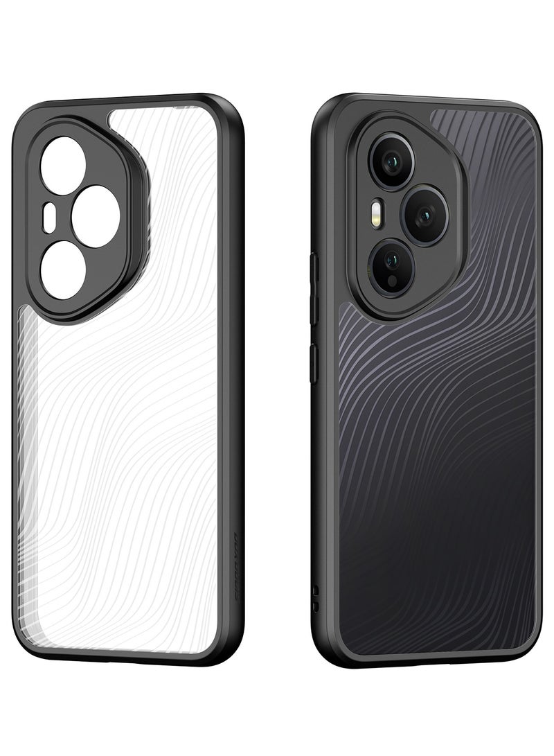 DUX DUCIS DUX DUCIS Aimo Case Anti-Yellowing Clear [Hard PC Back & Soft TPU Bumper] Shockproof Protective Phone Case Cover compatible with Honor 400 Pro (Black) - Image 1