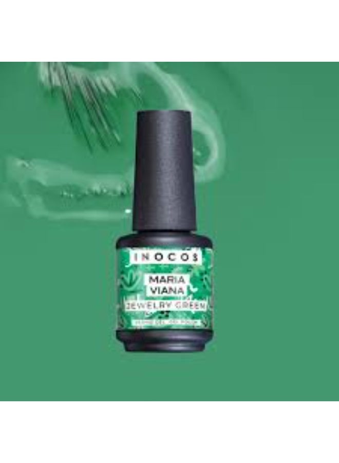 INOCOS The Marias Gel Polish GP477 Jewelry Green 15ml - Image 3