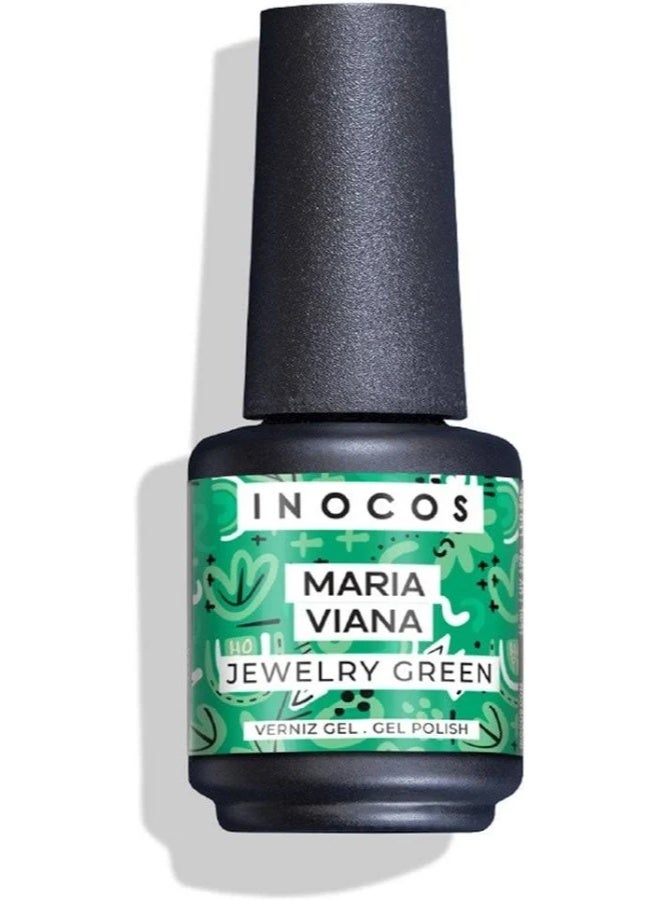 INOCOS The Marias Gel Polish GP477 Jewelry Green 15ml - Image 1