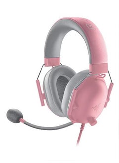 RAZER BlackShark V2 X Gaming Headset, 7.1 Surround Sound Capable, TriForce 50mm Drivers, 3.5mm Jack, Breathable Memory Foam Cushion, For PC, PS4, Nintendo Switch, Quartz Pink | RZ04-03240800-R3M1  - Image 1