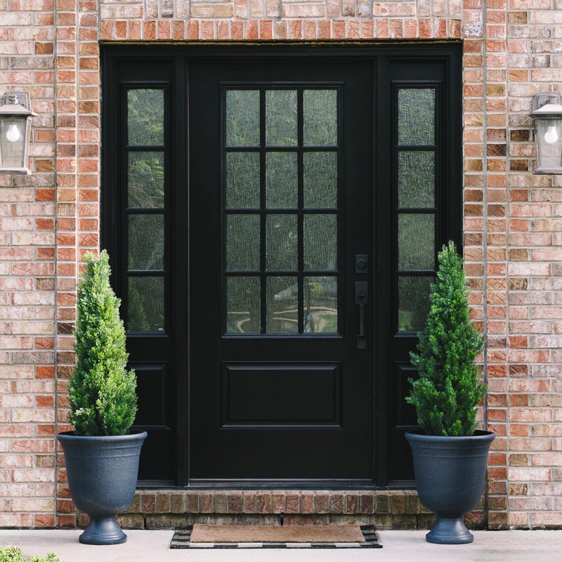 TRESIL Set of 2 Pre-Potted 4 Feet Faux Cedar Tree, Lifelike UV Protected Front Door Decor, Porch, Garden, Entryway Topiary, Indoor/Outdoor Use - Ready to Display - Image 2