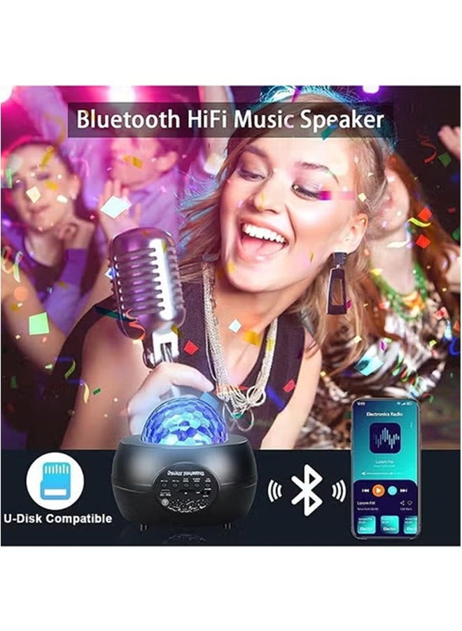 Hihonor Star Projector, LED Night Light for Bedroom Ceiling,3 in 1 Laser Sky Light Projector Lamp with Bluetooth Speaker&Remote for Kids,Adults,Game Rooms,Stage,Wedding Birthday Party,Room Decoration - Image 5