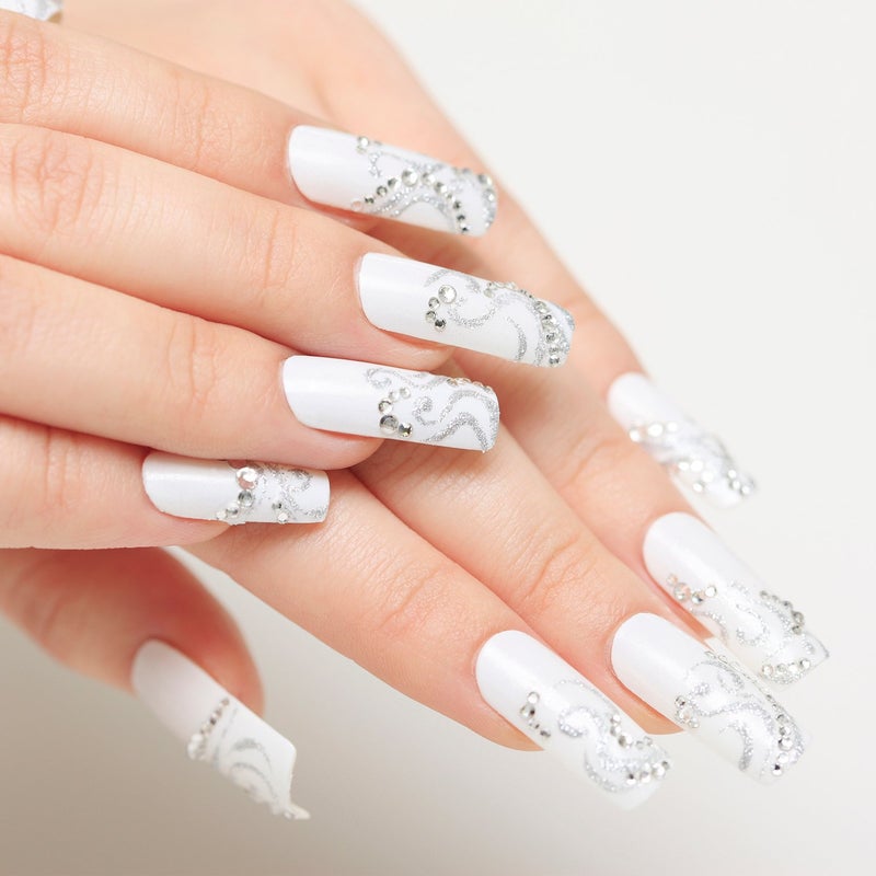 TecUnite 2000 Pieces Flat Back Gems Rhinestones 6 Sizes (1.5-6 Mm) Round Crystal Rhinestones with Pick up Tweezer and Rhinestones Picking Pen for Crafts Nail Clothes Shoes Bags DIY Art (Clear) - Image 5