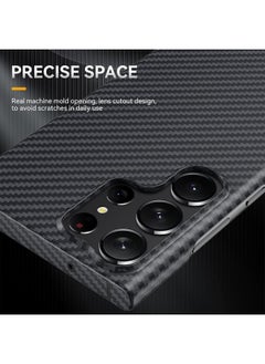 Suitable for Samsung S25 Ultra Phone Case with Carbon Fiber Pattern, Ultra-thin Skin Feel, PC Contrasting Color, Galaxy S25 Ultra Protective Case (Black) - pzsku/Z625277025F0AC3AA9FF7Z/45/_/1738829351/740e4783-5c24-4b76-a061-57f1fff2cdbd