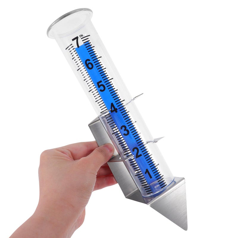 Large Capacity Outdoor Rain Gauge with Metal Stake for Garden Yard Patio and Farm Use - Image 5