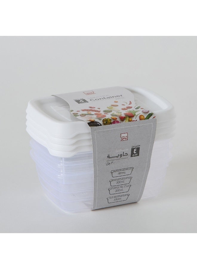 Home Box طقم حاويات لؤلؤة سبيكترا 4 قطع 300 مل - Image 1