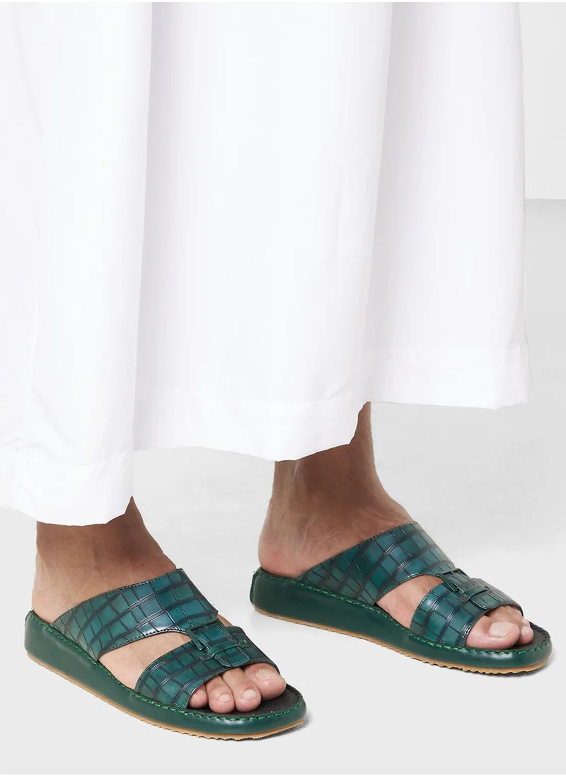 روبرت وود Croc Print Traditional Arabic Sanals