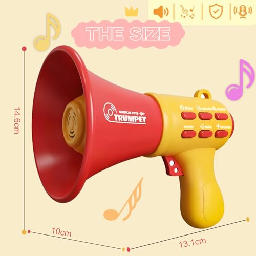 REGLORY Voice Changer for Kids Megaphone for Kids Voice Changing Device Recorder Include 4 Songs for Boys Girls Ages 3 Years Old and Up Birthday Gifts Noisy Toys for Boys and Girls - Image 5