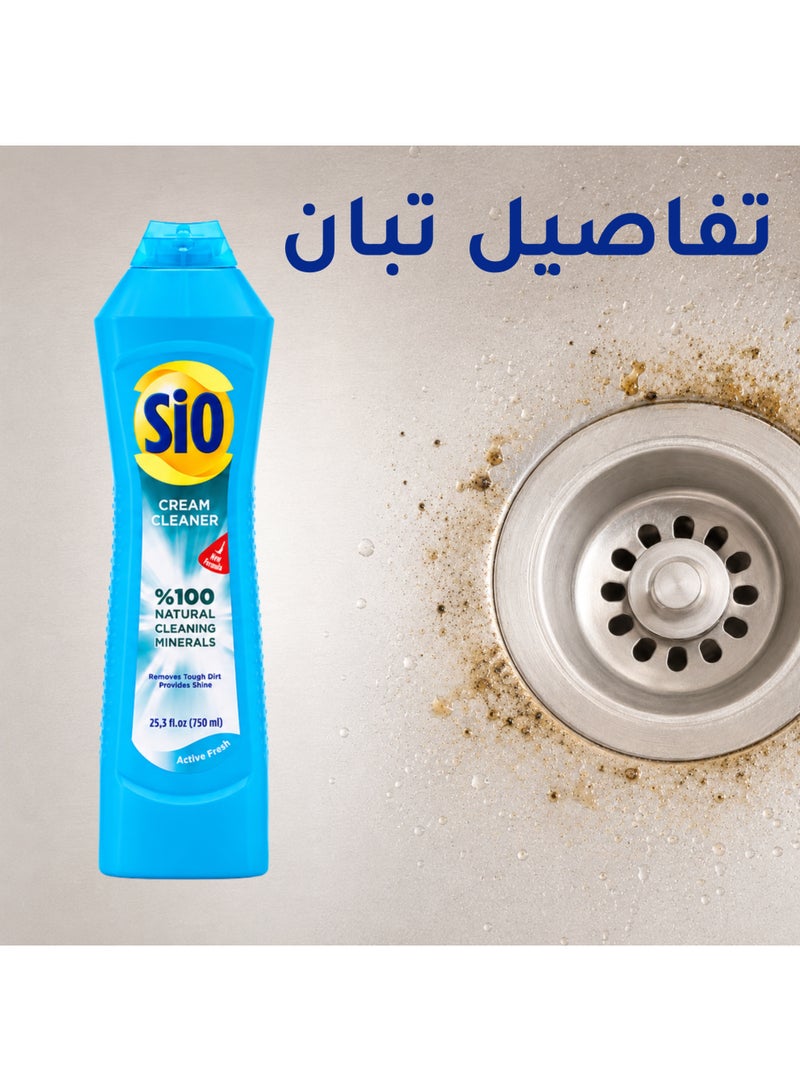 SIO Cream Cleaner – Powerful Cleaning with Active Fresh Scent – 750ml - Image 5