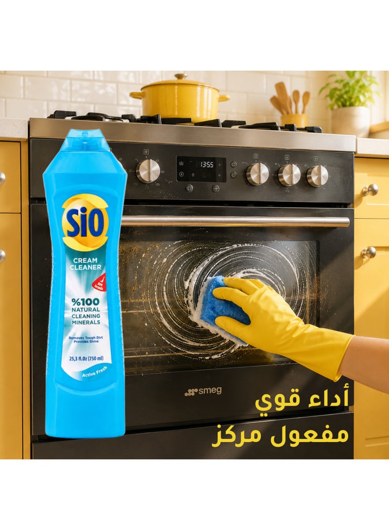 SIO Cream Cleaner – Powerful Cleaning with Active Fresh Scent – 750ml - Image 3