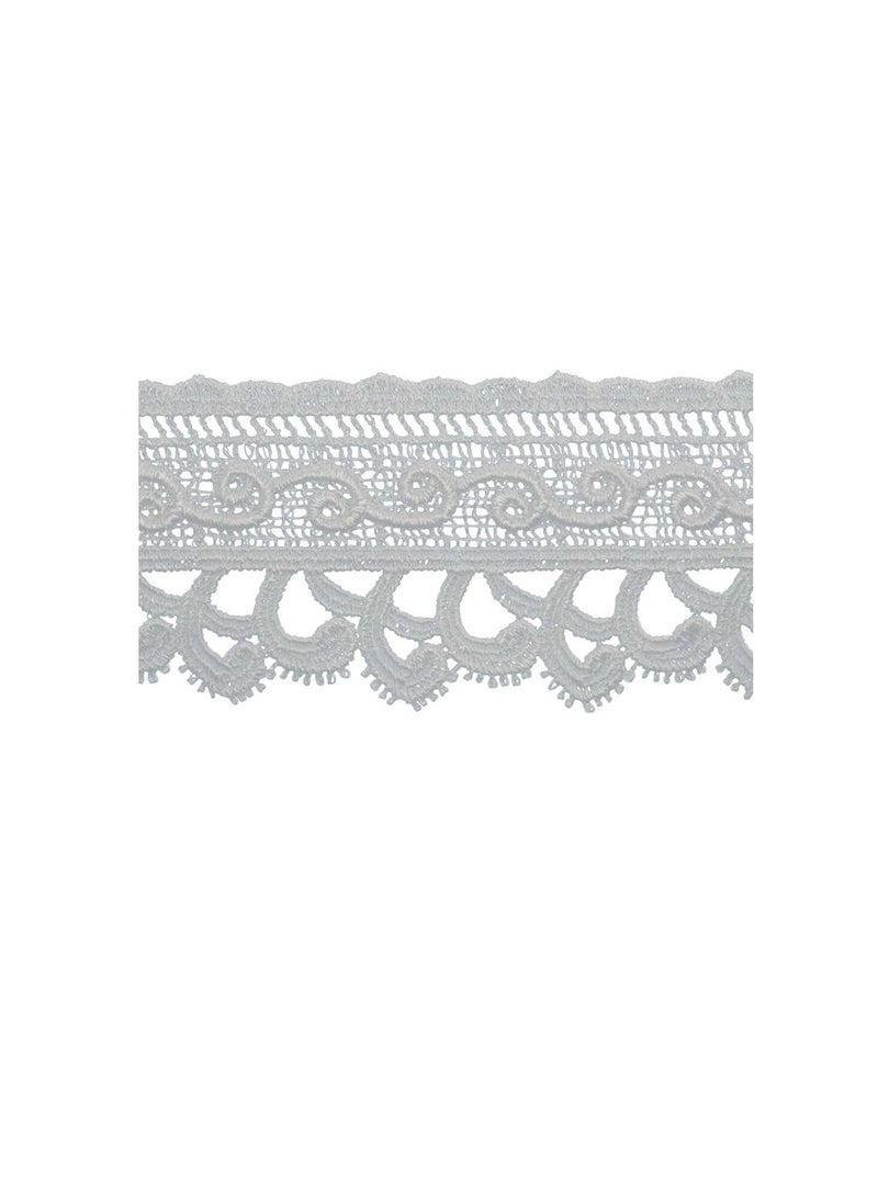 ART Art Nouveau Edge Venice Lace Trim 2in White - Image 2
