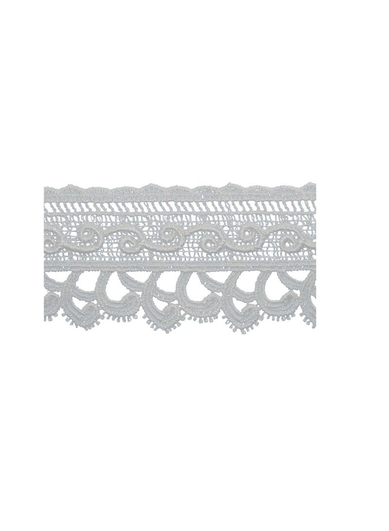 ART Art Nouveau Edge Venice Lace Trim 2in White - Image 3