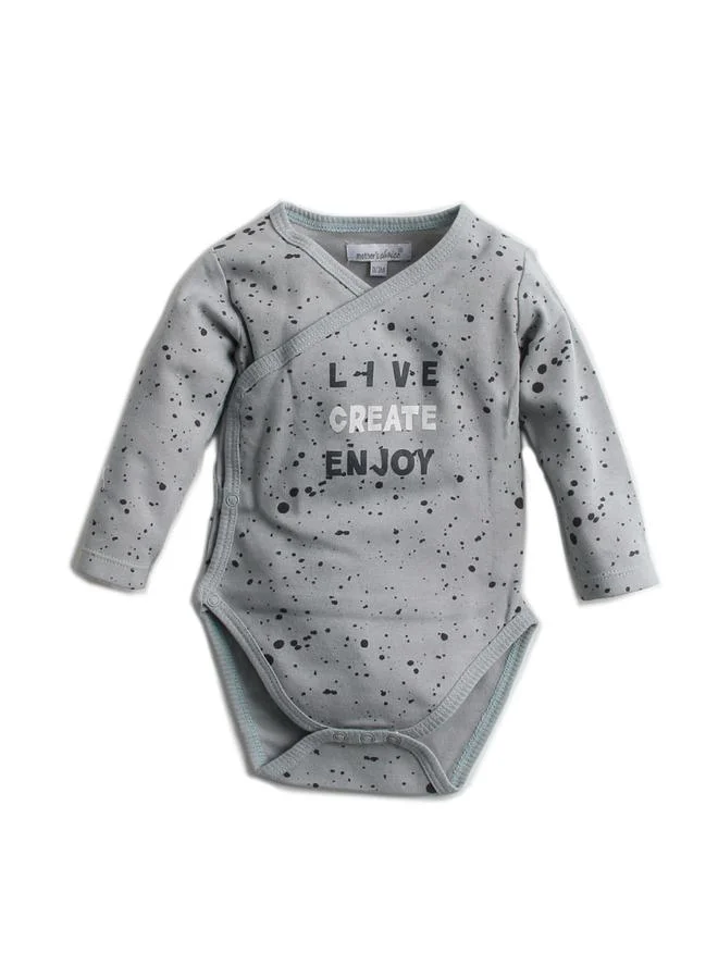 Luna & Lily Pack of 2 - Speckled Quote Print Bodysuit