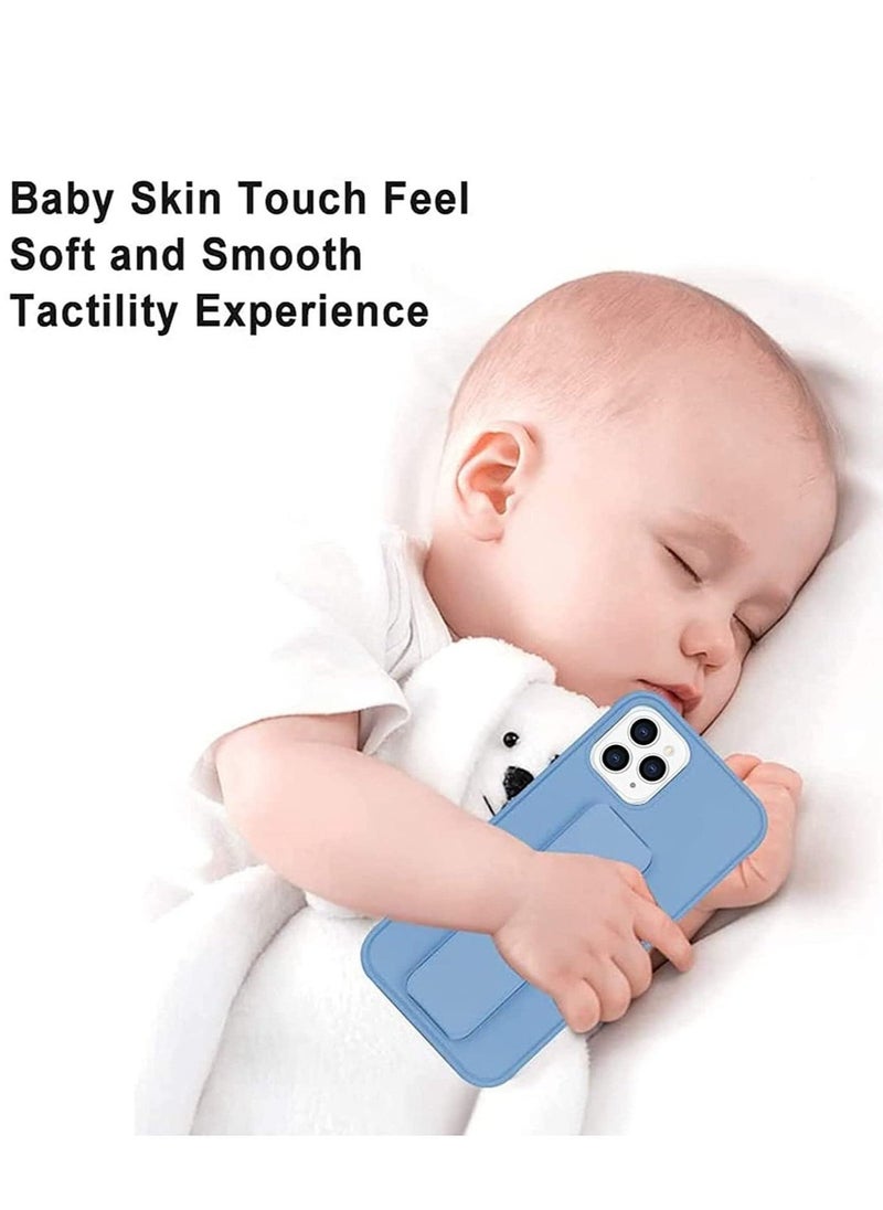 Case for iPhone 14 Pro Max, Back Stand Case with Magnet Holder Hand Grip Magnetic Car Mount Anti Scratch Shockproof Cover Case for iPhone 14 Pro Max (iPhone 14 Pro Max, Light Blue) - Image 3