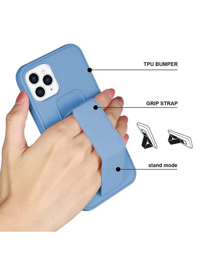 Case for iPhone 14 Pro Max, Back Stand Case with Magnet Holder Hand Grip Magnetic Car Mount Anti Scratch Shockproof Cover Case for iPhone 14 Pro Max (iPhone 14 Pro Max, Light Blue) - Image 2