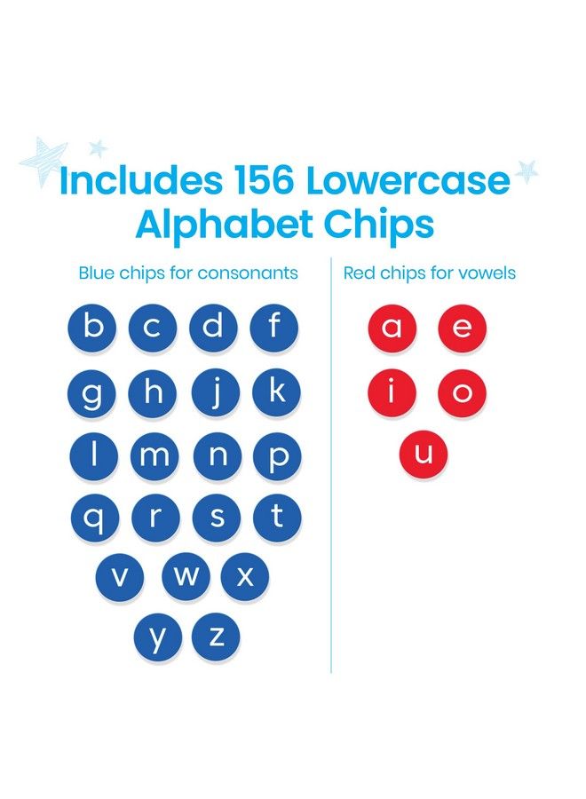 hand2mind Lowercase Alphabet Chips Toddler Learning Letters For Spelling Learn To Spell For Kids Reading Tools For Kids Science Of Reading Manipulatives Teaching Supplies Kindergarten - Image 3