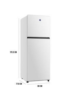 O2 O2 Double Door Refrigerator, 8.7 Cubic Feet 248 Liter Capacity, White, OBD-248W  - Image 4