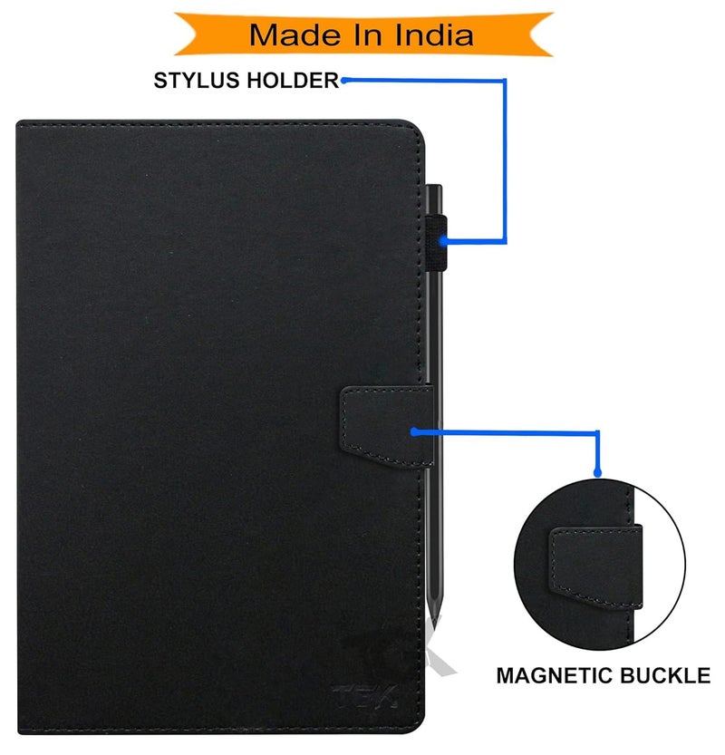 TGK Flip Cover Case for OnePlus Pad Go 2 12.1 inch Tablet Executive Leather Built-in Pencil Holder (Black) - Image 3