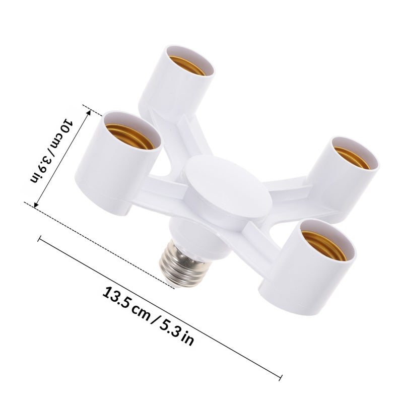 Light Splitter Lamp 4-branch Adapter E26/ Light Bulb - Image 2