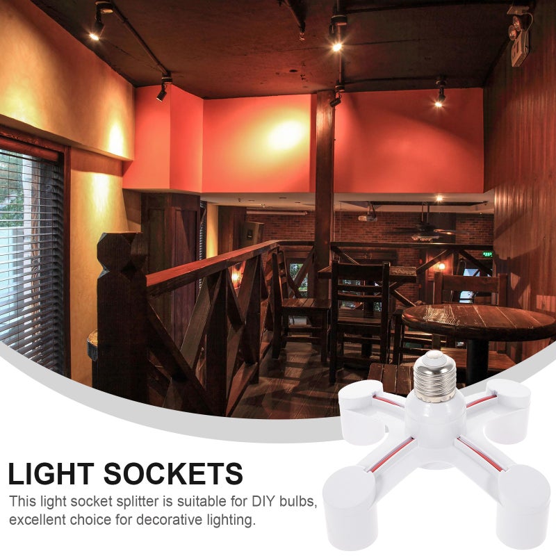 Light Splitter Lamp 4-branch Adapter E26/ Light Bulb - Image 5