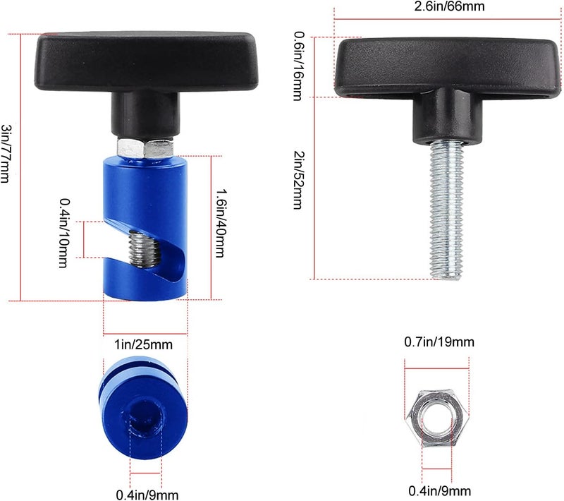 Bewinner 2 Pcs Car Hood , Support Retaining Clip,Hood Strut Clamp for 12mm Threaded Spark Plugs Caliper, Tailgate Strut Stopper Retainer Tool Stay Holder - Image 5