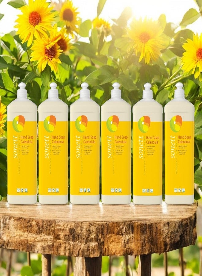 Sonett Organic Hand Soap Calendula – 34 fl oz 1 L Natural Liquid Hand Wash for Sensitive Skin | Biodegradable, Non-Toxic, Eco-Friendly, Plant-Based, Chemical-Free, Gentle Moisturizing Soap - Image 4