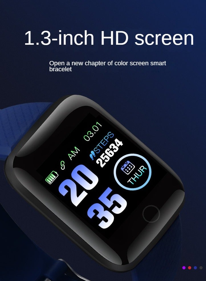 AROAQ Smart Watch, Rectangular Dial Durable Smart Wrist Watch, Usb Charging Fitness Tracker Watch With Blood Pressure Monitor Fitness Tracker Call And Message Notification, (Purple) - Image 4