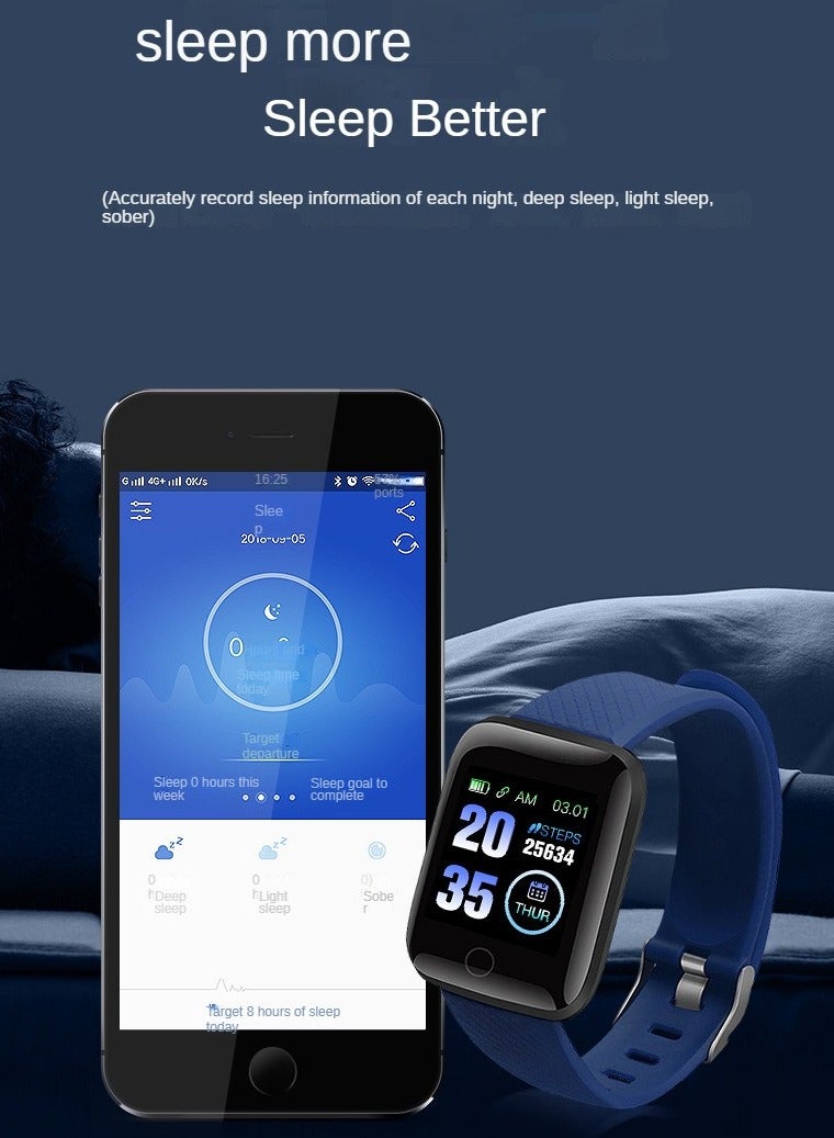 AROAQ Smart Watch, Rectangular Dial Durable Smart Wrist Watch, Usb Charging Fitness Tracker Watch With Blood Pressure Monitor Fitness Tracker Call And Message Notification, (Purple) - Image 2