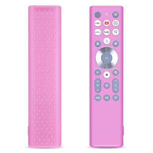 ZWP Remote Case for Hisense Smart TV Remote ERF6A80 ERF6E80H, Silicone Controller Case Cover Compatible with Hisense ERF6A80 ERF6E80H Silicone Sleeve（Pink） - Image 1