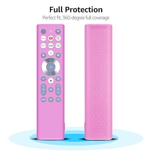 ZWP Remote Case for Hisense Smart TV Remote ERF6A80 ERF6E80H, Silicone Controller Case Cover Compatible with Hisense ERF6A80 ERF6E80H Silicone Sleeve（Pink） - Image 2
