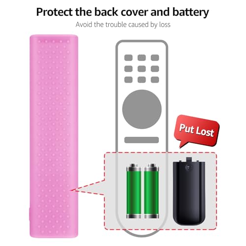ZWP Remote Case for Hisense Smart TV Remote ERF6A80 ERF6E80H, Silicone Controller Case Cover Compatible with Hisense ERF6A80 ERF6E80H Silicone Sleeve（Pink） - Image 5
