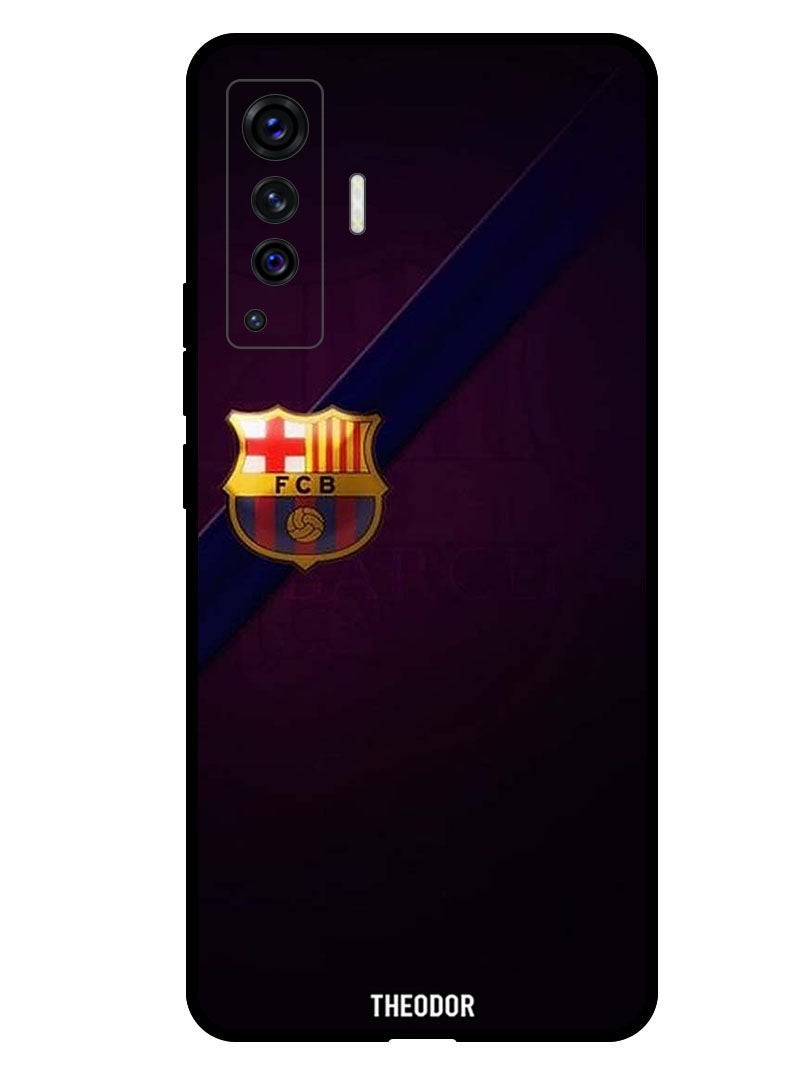 Theodor Protective Case Cover For VIVO X50 5G Minimal Barca Logo - Image 1