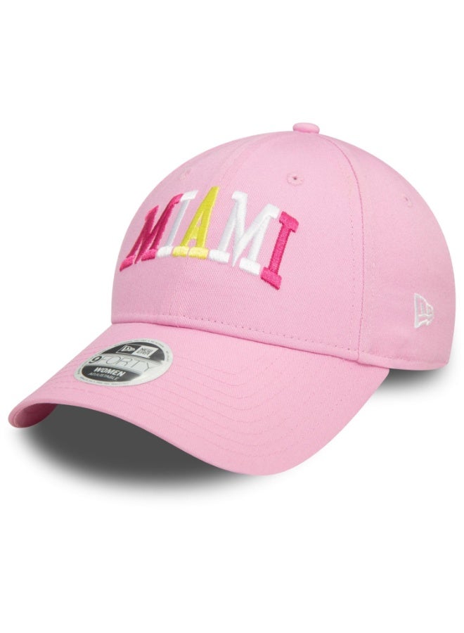 Women's 9FORTY Miami Baseball Cap (Pastel Pink)