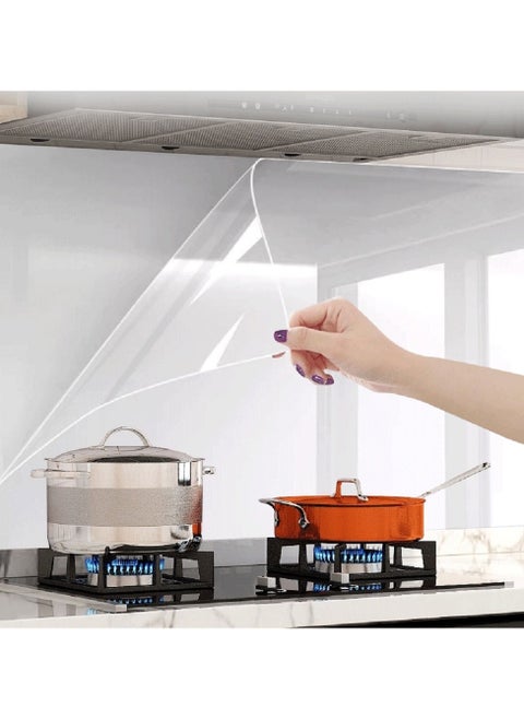 Transparent Wallpaper Non-adhesive Electrostatic Self-absorption Home Protective Film Waterproof Oil Mildew And High Temperature Resistance 40*500