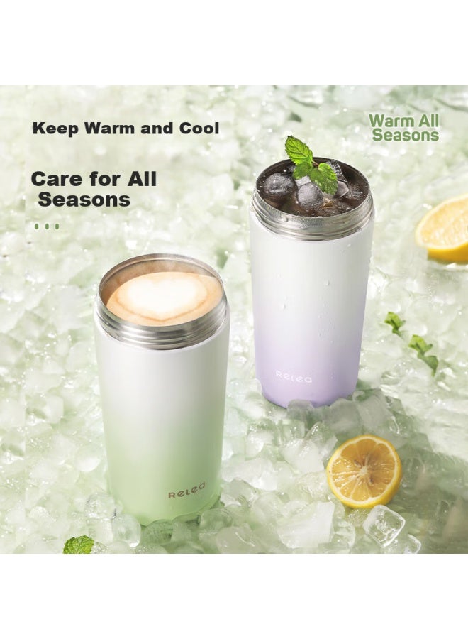 Relea Insulated Mug, Large Capacity Water Bottle For Women, Stylish Coffee Cup, 316l Stainless Steel Student Tumbler, Birthday Gift - Image 5
