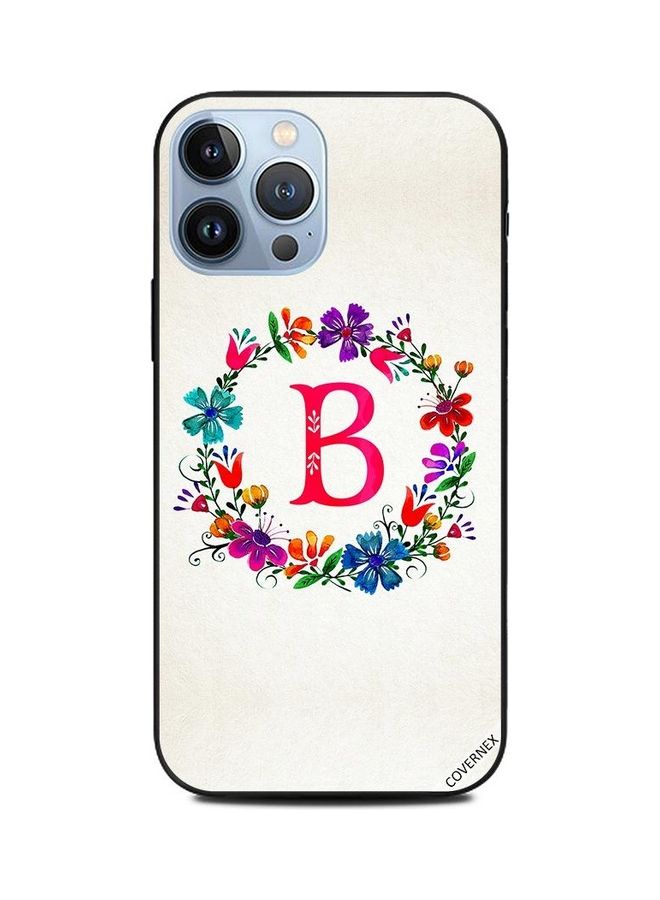 Covernex Apple iPhone 13 Pro Max Protective Case Cover Printed Featuring ALphabet B DESIGN_0102 - Image 1