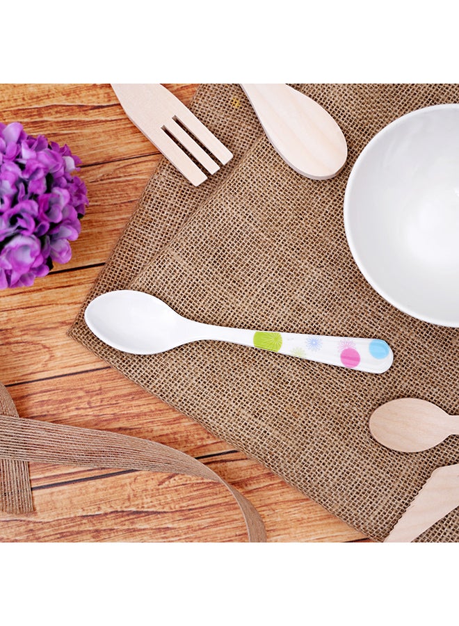 Royalford Melamine Table Spoon White - Image 4