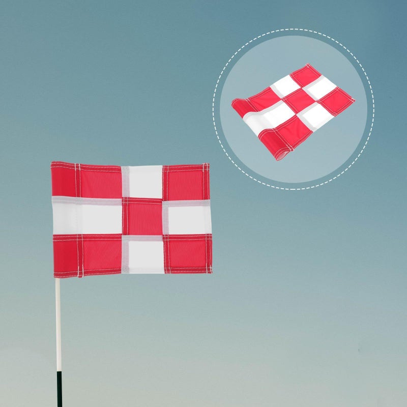 Checkered Golf Practice Flag Reusable Wear Resistant Lightweight For Training Course Backyard - Image 3
