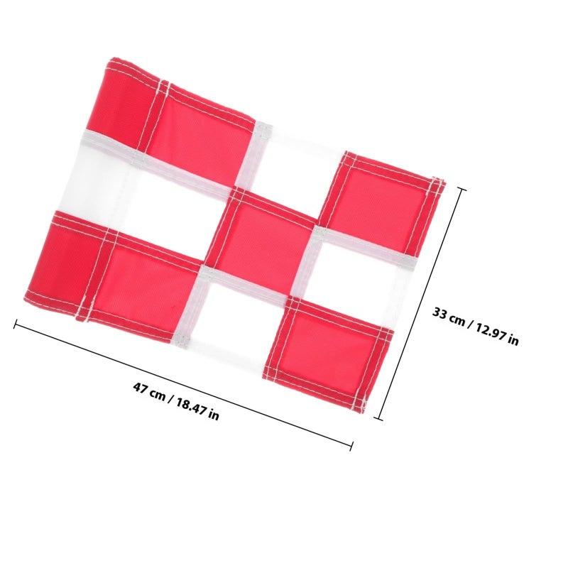Checkered Golf Practice Flag Reusable Wear Resistant Lightweight For Training Course Backyard - Image 2