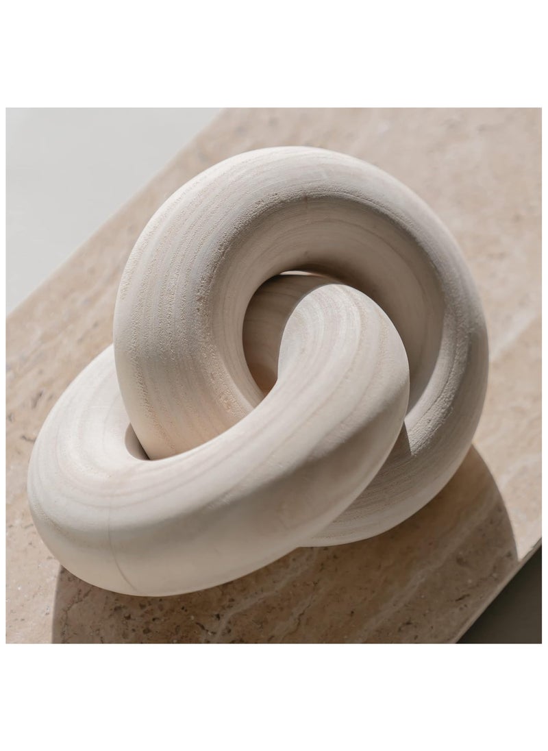Generic Wood Knot Decor Natural - Coffee Table Decor, Small Shelf Decor Accents, Bookshelf Decor, Mantle Decor, Entry Table Decor, Decorative Objects for Modern Home Living Room, Desk Decor for Office  - Image 1