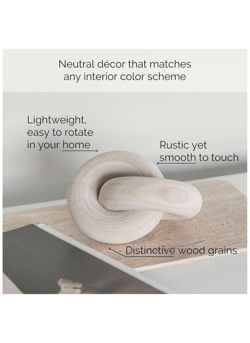 Generic Wood Knot Decor Natural - Coffee Table Decor, Small Shelf Decor Accents, Bookshelf Decor, Mantle Decor, Entry Table Decor, Decorative Objects for Modern Home Living Room, Desk Decor for Office  - Image 2