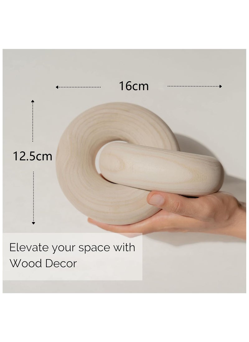Generic Wood Knot Decor Natural - Coffee Table Decor, Small Shelf Decor Accents, Bookshelf Decor, Mantle Decor, Entry Table Decor, Decorative Objects for Modern Home Living Room, Desk Decor for Office  - Image 5