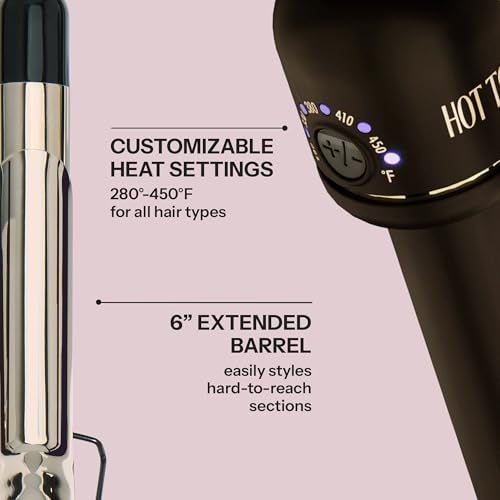 HOT TOOLS 24K Gold Professional 5/8" Extended Barrel Curling Iron with Clamp for Tight Curls - 24K Gold Technology for Long-Lasting Results & Longer Barrel for Easy Styling - Image 4