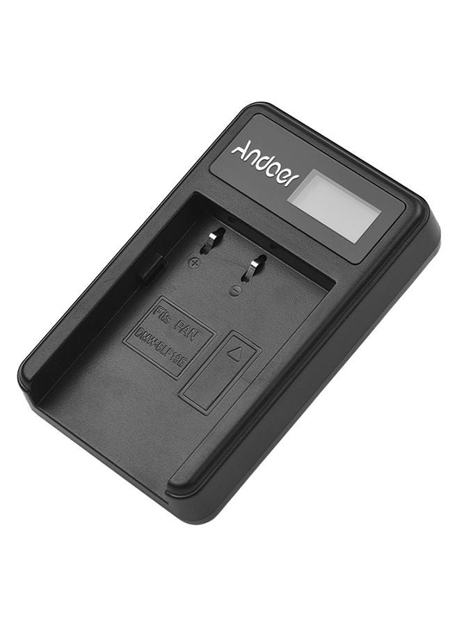 NIBEMINENT LCD Camera Battery Charger Black 