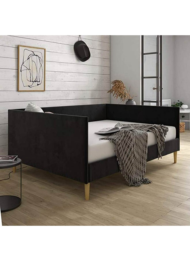الهوم الهوم كنبة سرير 3 مقاعد 200x100x120 سم - أسود  - Image 1