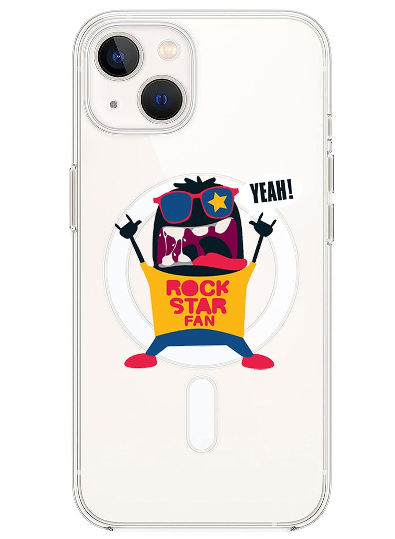 Theodor Magnetic Case for iPhone 14 Plus 6.7-inch Compatible with MagSafe Wireless Charging, Shockproof Phone Bumper Cover Rock Star Fan copy - Image 1